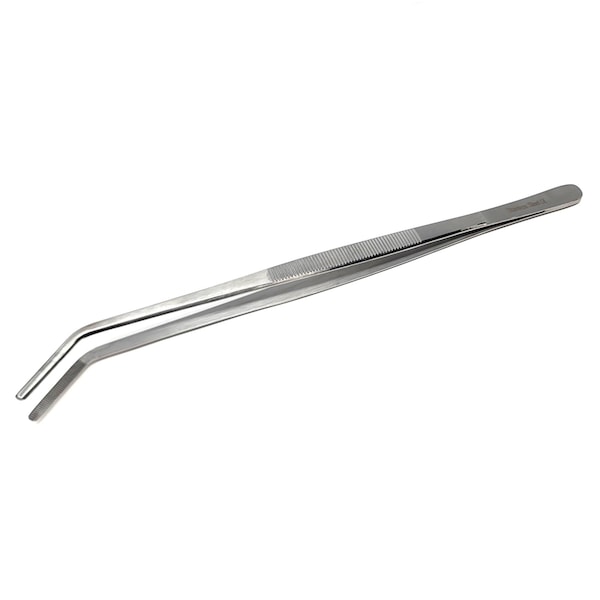 A2Z Scilab Utility Tweezers Angled Serrated Jaws 12 Inch L, Stainless Steel A2Z-ZR979 - main